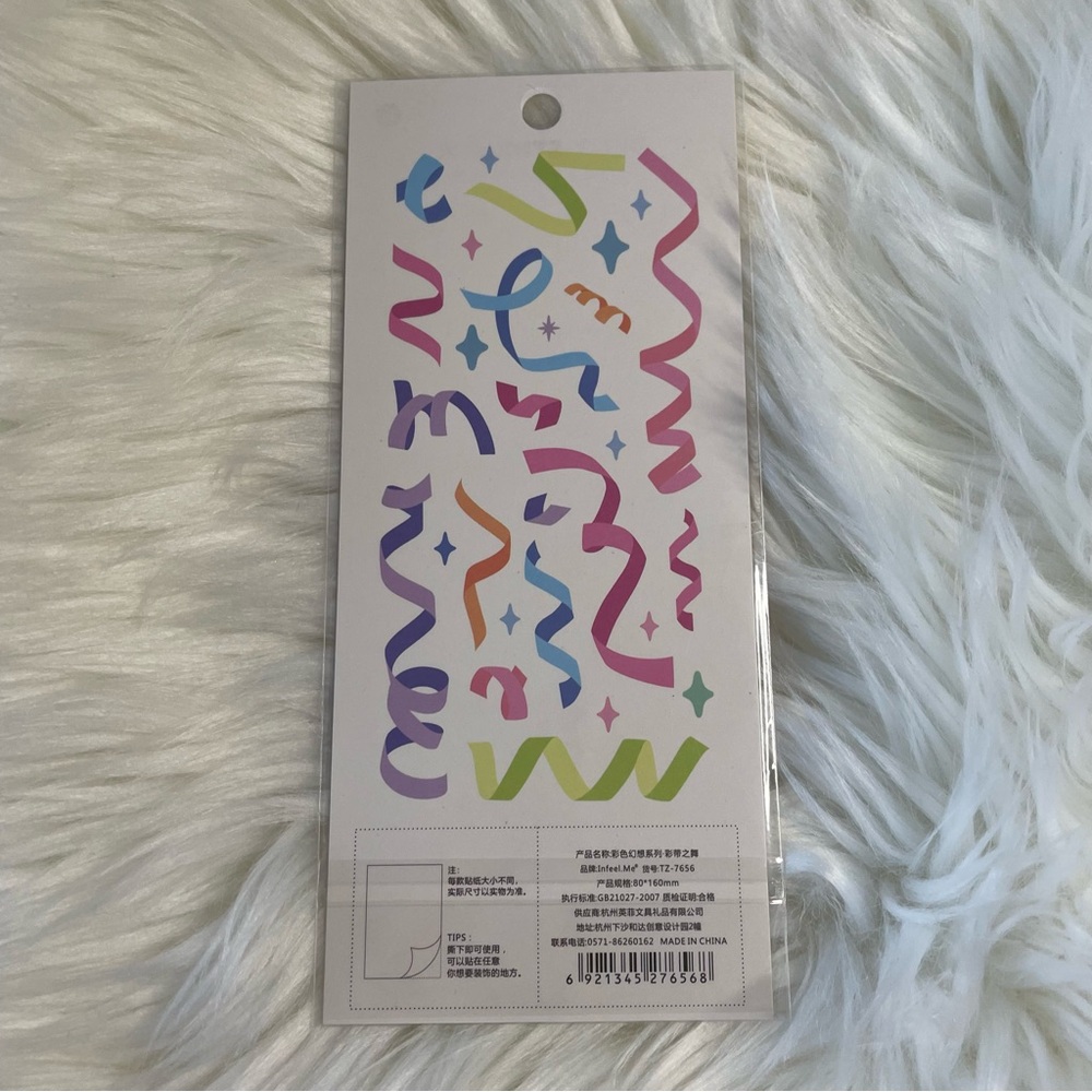 NEW Deco Ribbon Sticker Sheet - Picture 3 of 3